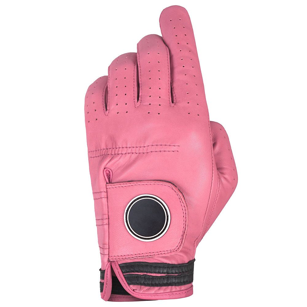 Wholesale custom logo Cabretta leather golf gloves with breathable non-slip grip for men — bulk B2B orders available